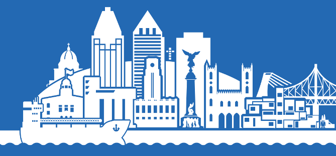 Montreal skyline graphic